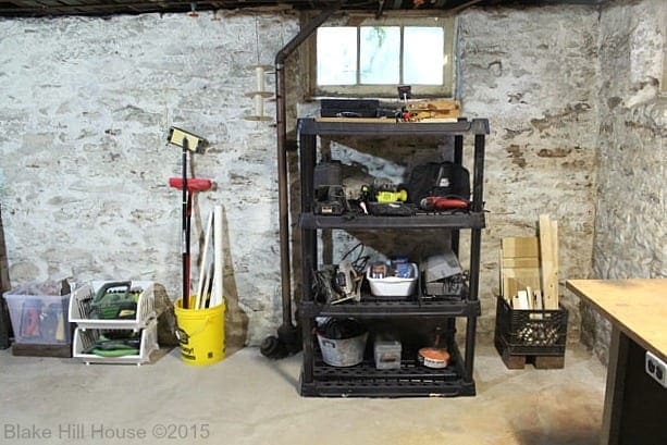 The Basement: Organized and Ready - Blake Hill House