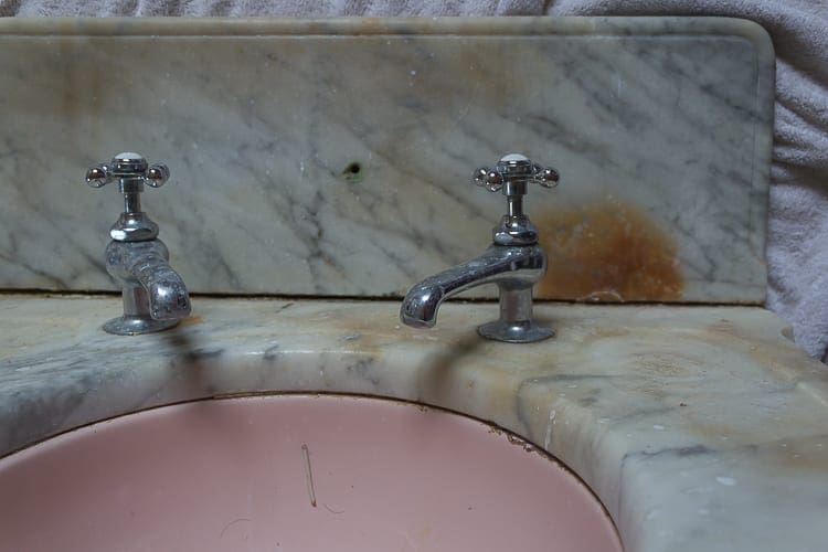 How To Restore an Antique Marble Sink Top Blake Hill House