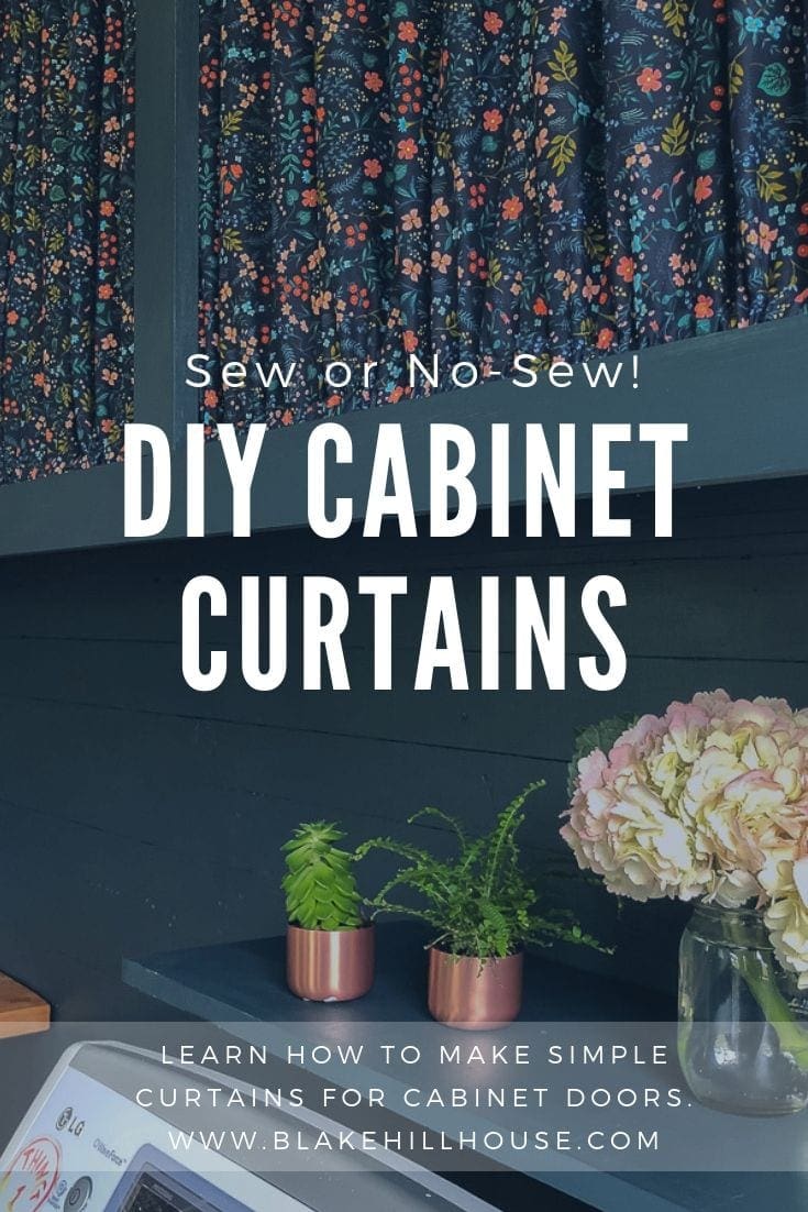 How to Make a Simple Cupboard Curtain - Life with Holly